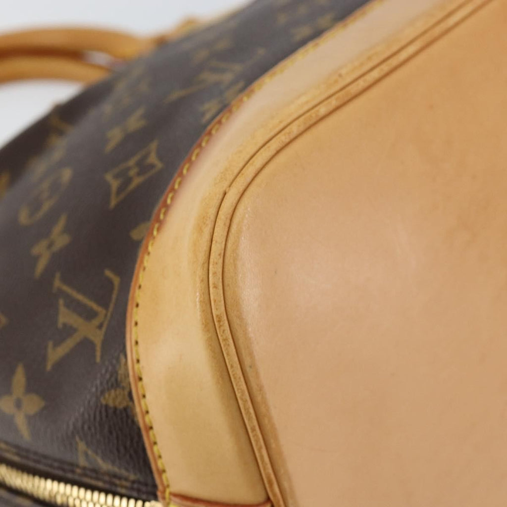 Louis Vuitton Alma Handbag Monogram Canvas Brown Canvas Handbag