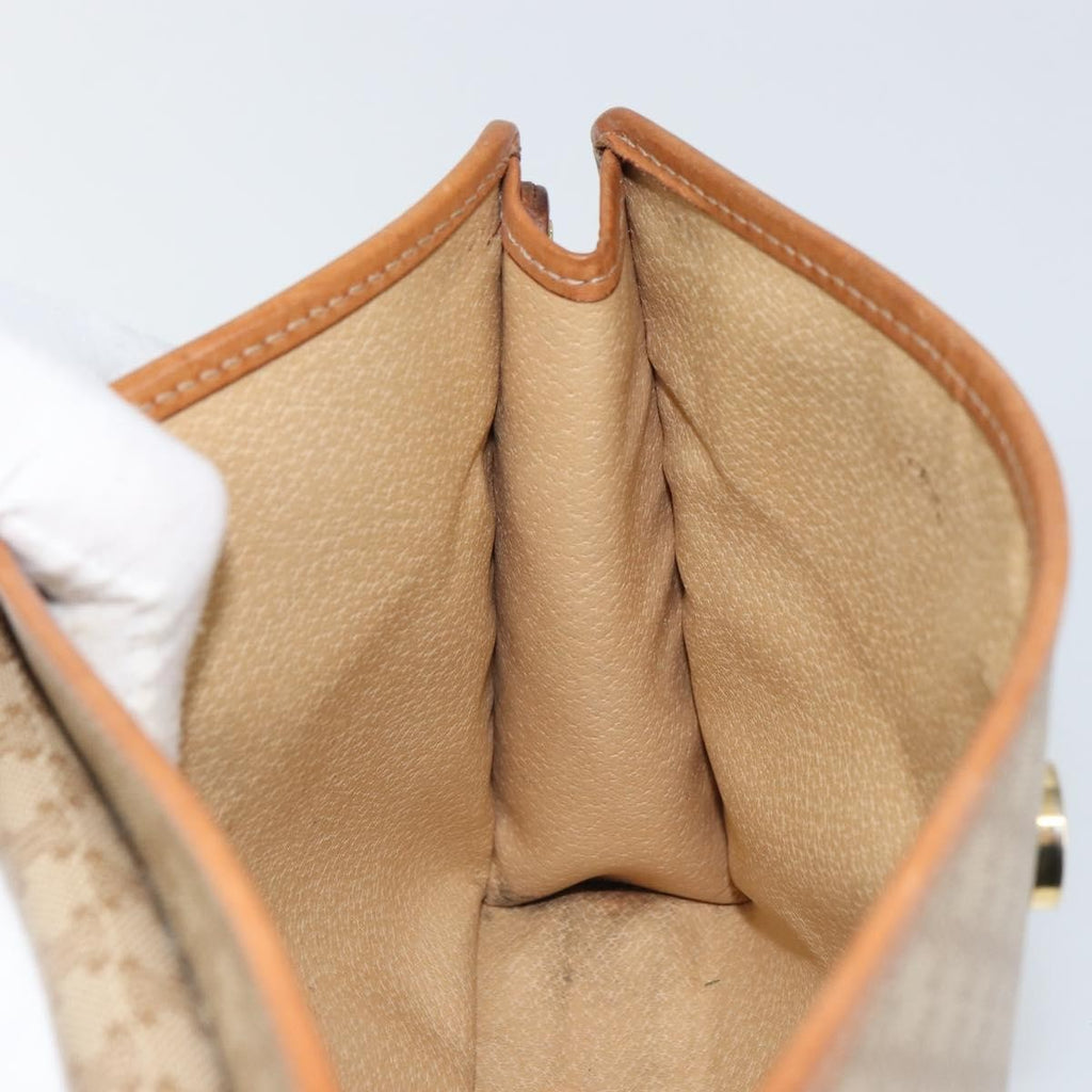 Celine Circle Logo Macadam Pouch Canvas And Leather Beige Canvas Clutche & Pouche Bag