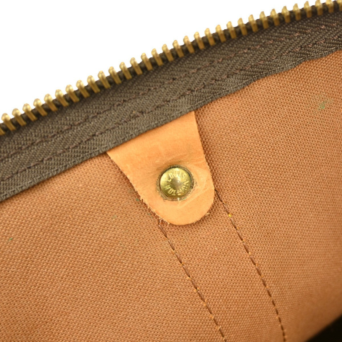 Louis Vuitton Keepall Bag Monogram Canvas Brown Canvas Travel Bag