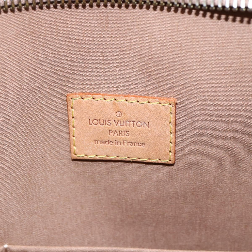 Louis Vuitton Brentwood Handbag Monogram Vernis Brown Patent_Leather Bag