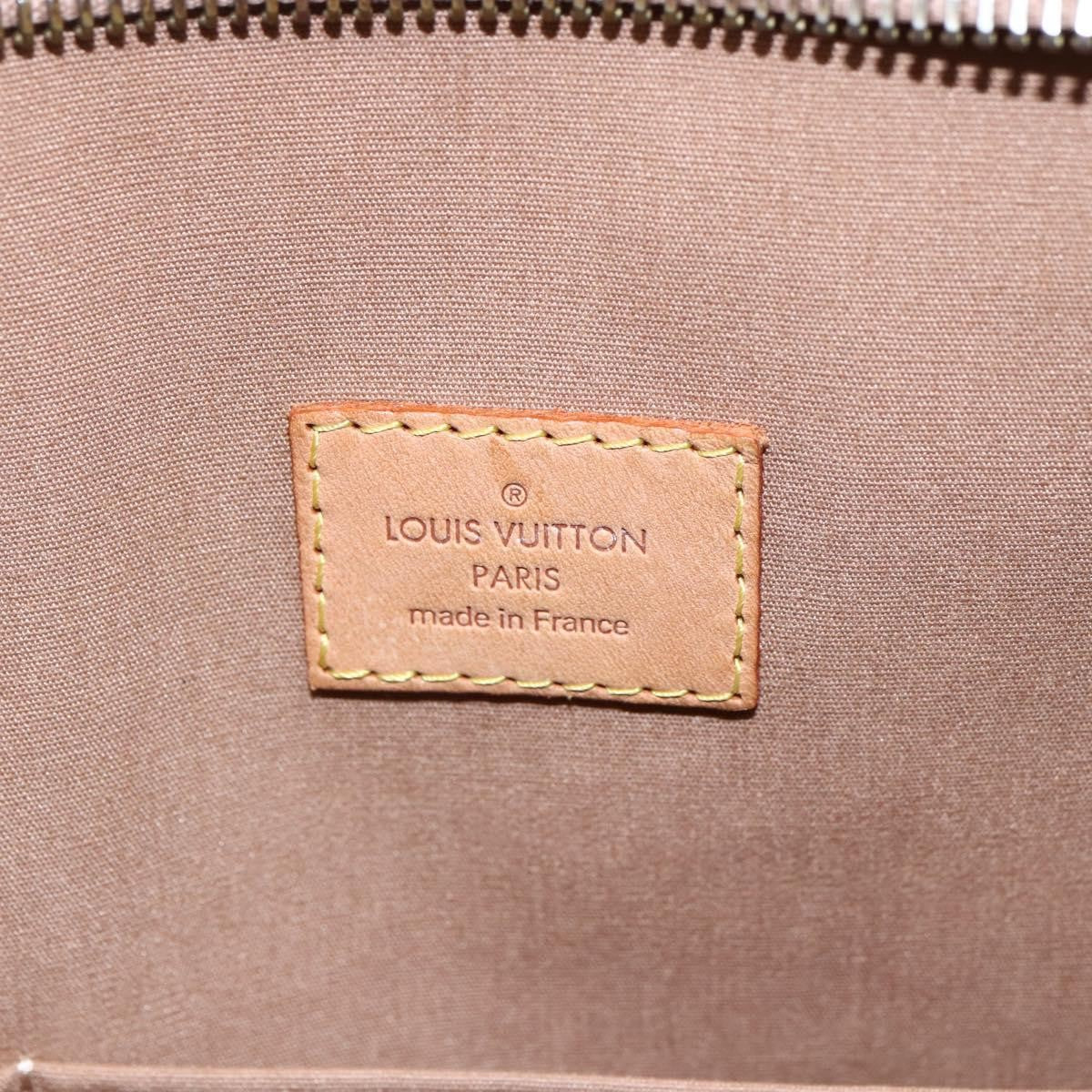 Louis Vuitton Brentwood Handbag Monogram Vernis Brown Patent_Leather Bag