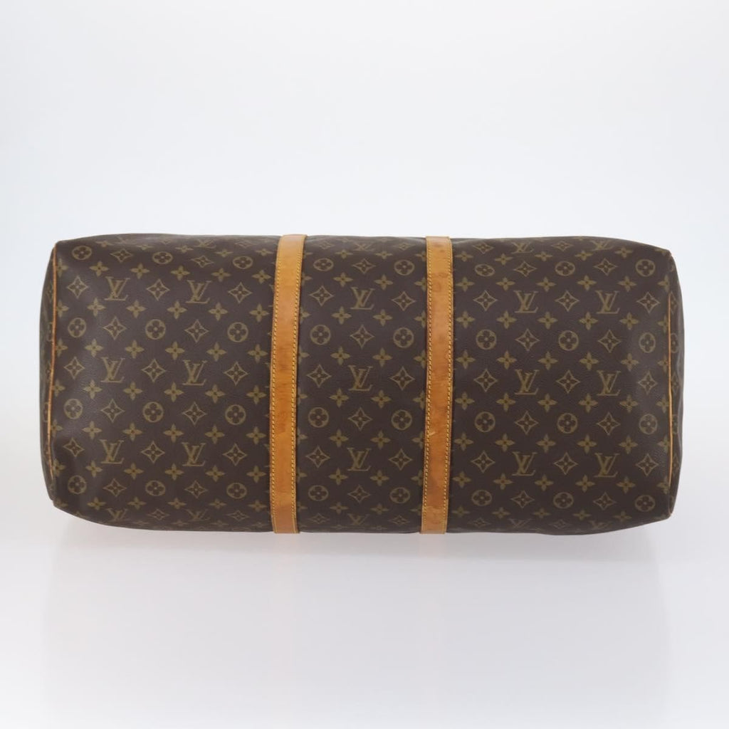 Louis Vuitton Keepall Bag Monogram Canvas Brown Canvas Travel Bag