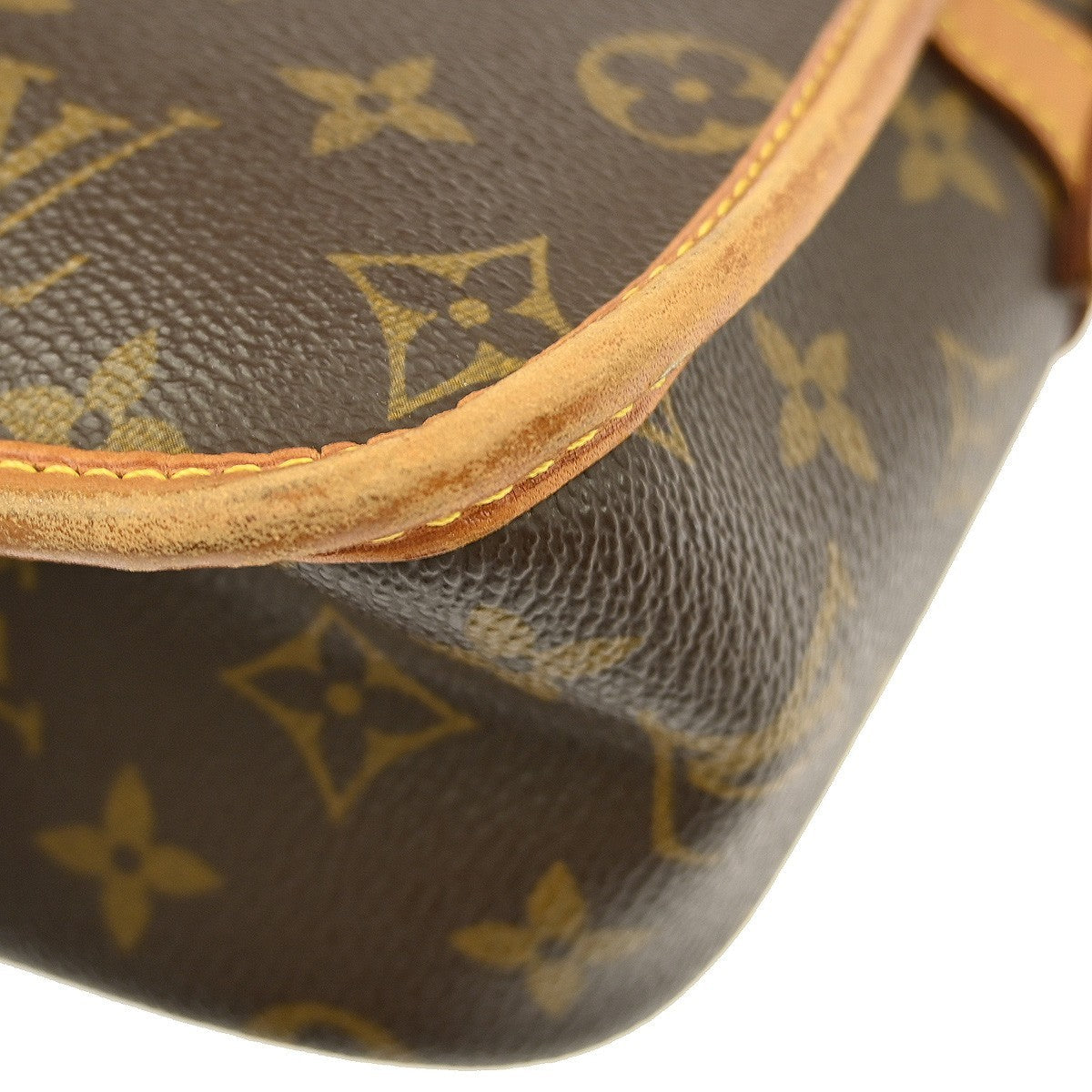 Louis Vuitton Sologne Handbag Monogram Canvas Brown Canvas Shoulder Bag