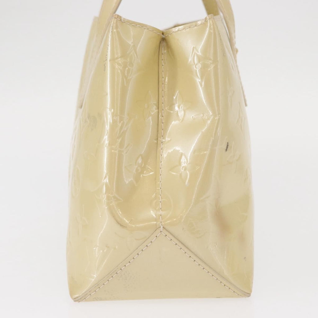 Louis Vuitton Wilshire Handbag Monogram Vernis Beige Patent_Leather Handbag
