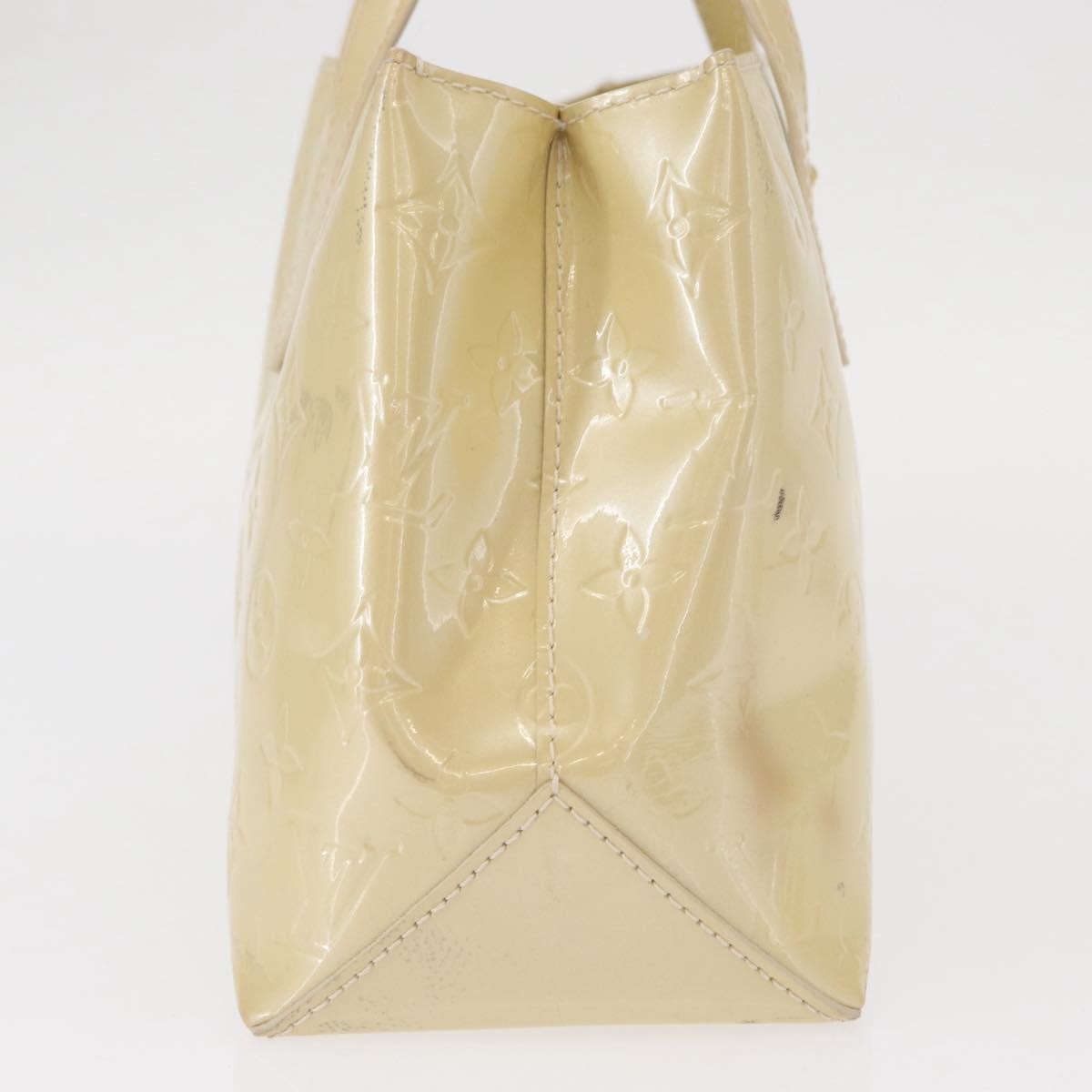 Louis Vuitton Wilshire Handbag Monogram Vernis Beige Patent_Leather Handbag