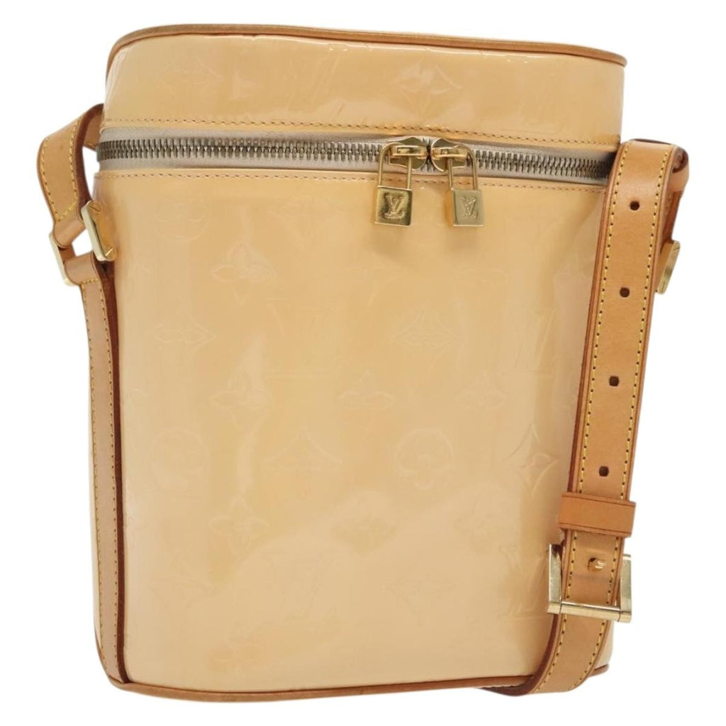 Louis Vuitton Sullivan Handbag Monogram Vernis Pink Patent_Leather Shoulder Bag