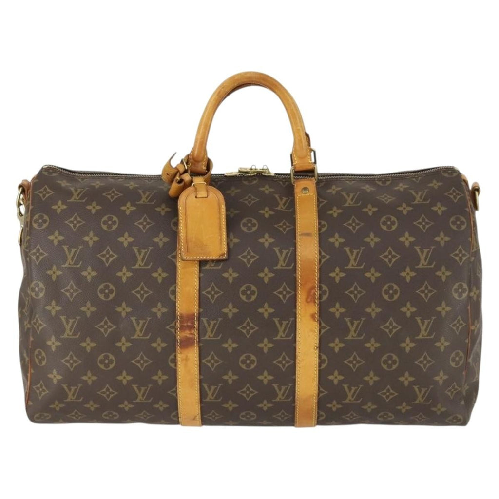 Louis Vuitton Keepall Bag Monogram Canvas Brown Canvas Travel Bag