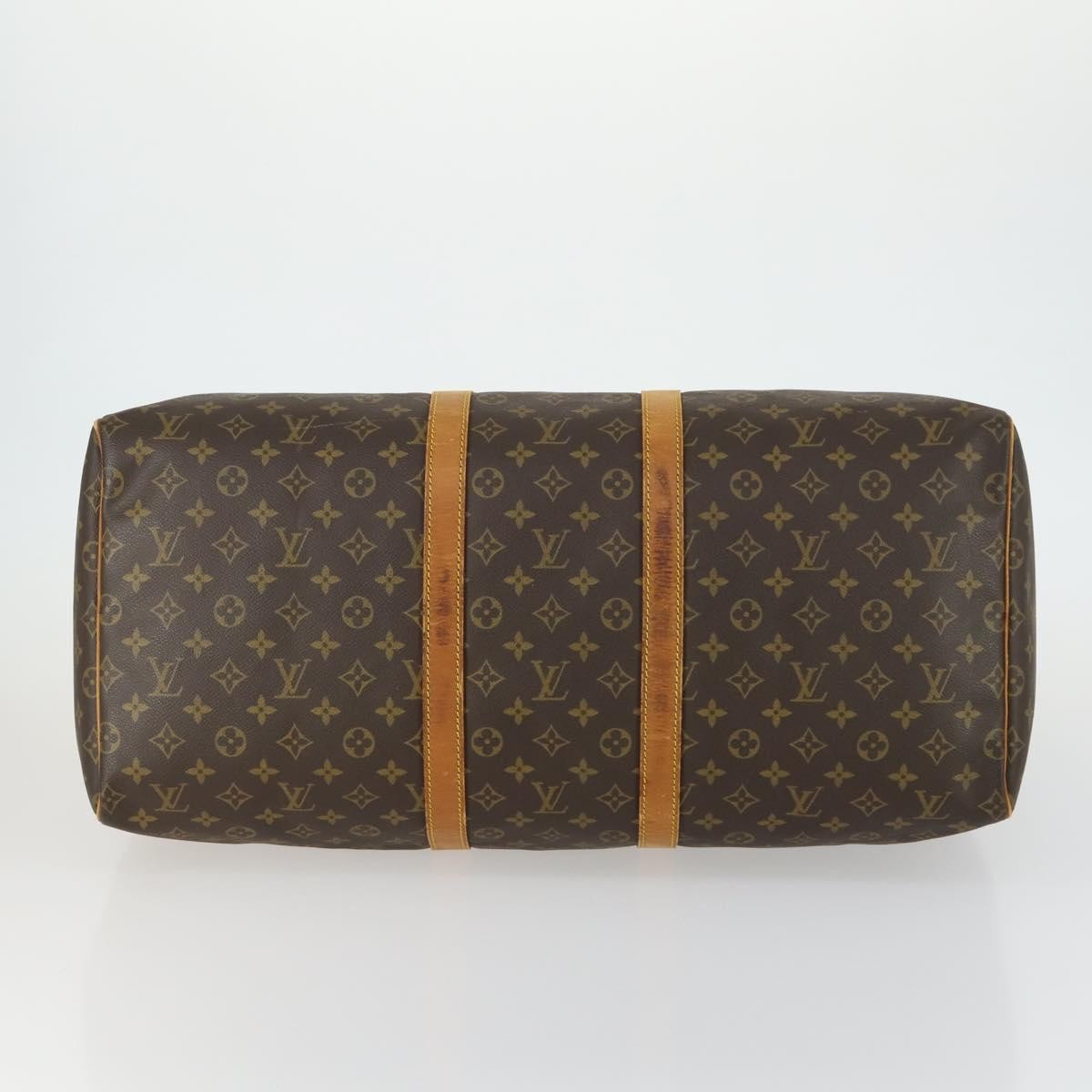 Louis Vuitton Keepall Bag Monogram Canvas Brown Canvas Travel Bag