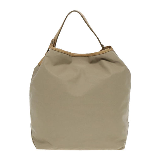 Burberry Blue Label Shoulder Bag Nylon Beige Nylon Shoulder Bag