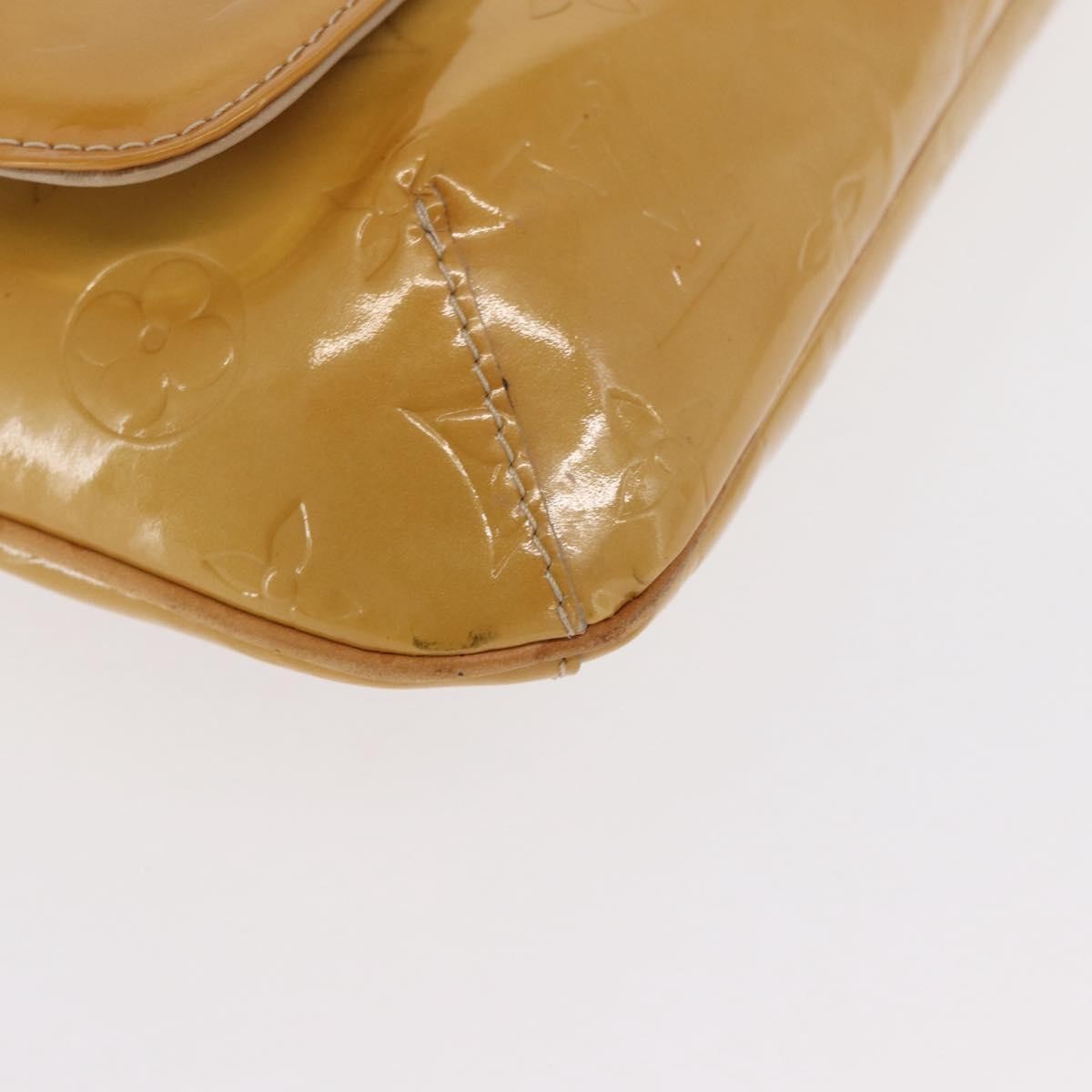 Louis Vuitton Thompson Street Handbag Monogram Vernis Yellow Patent_Leather Shoulder Bag