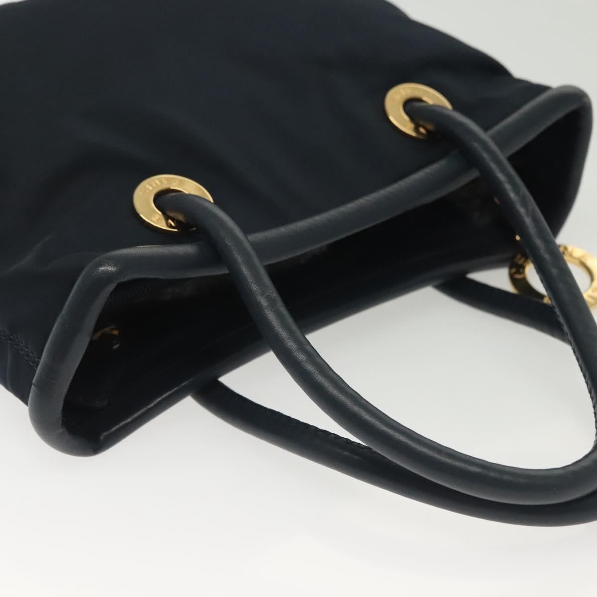 Celine Handbag Nylon Navy Nylon Handbag