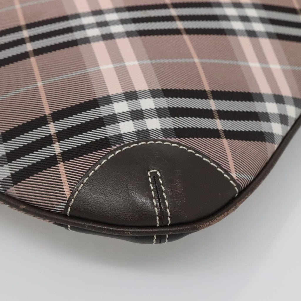 Burberry Nova Check Blue Label Canvas Pink Canvas Shoulder Bag