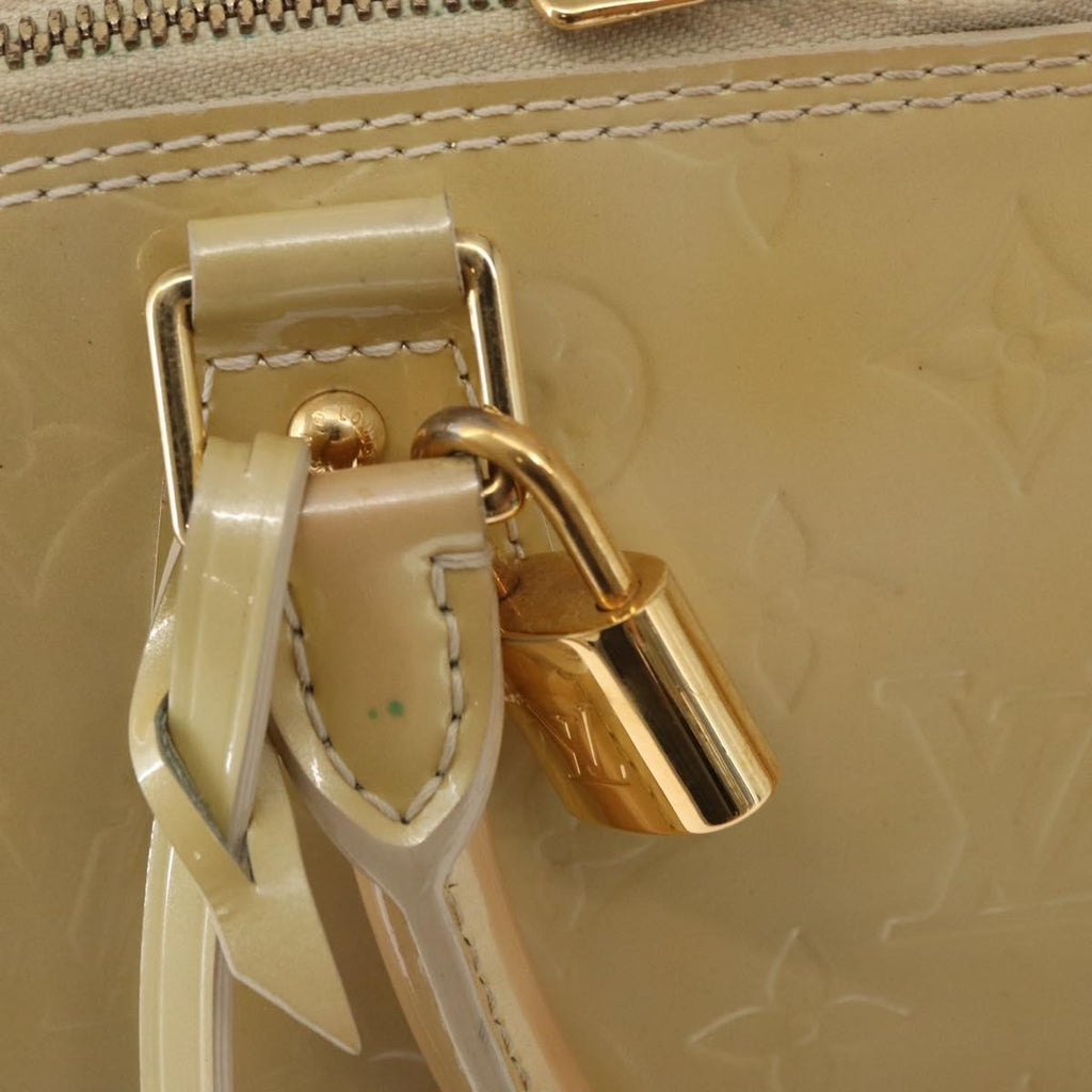Louis Vuitton Alma Handbag Monogram Vernis Pink Patent_Leather Handbag