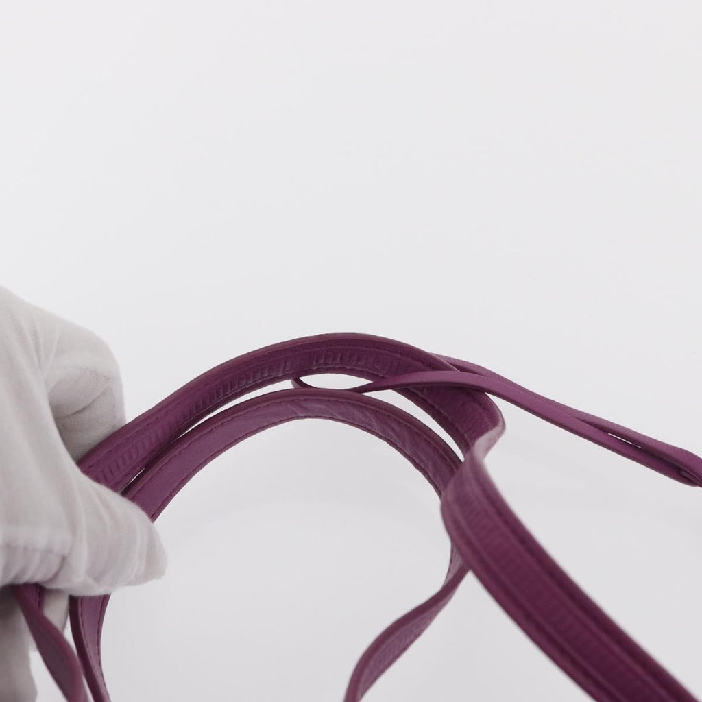 Bottega Veneta Intrecciolusion Tote Printed Nylon Purple Nylon Tote Bag Bag