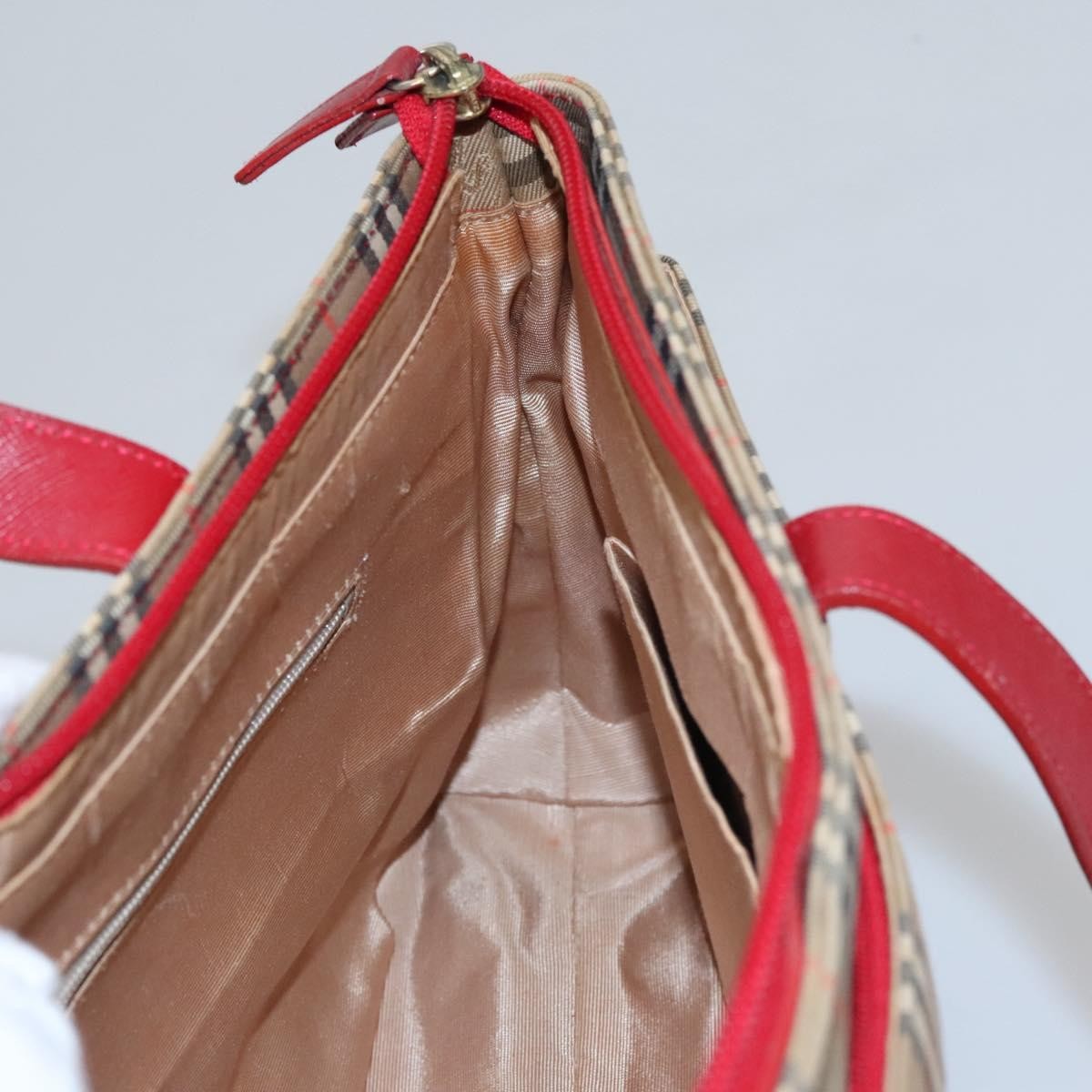 Burberry Nova Check Handbag Nova Check Canvas And Leather Beige Canvas Handbag