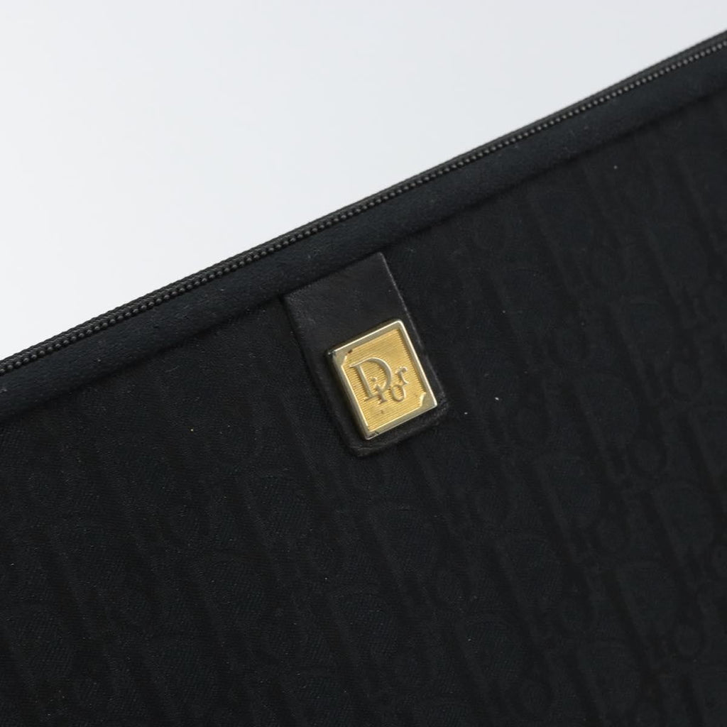 Christian Dior Trotter Pouch Canvas Black Canvas Clutche & Pouche Bag (Pre-Owned)