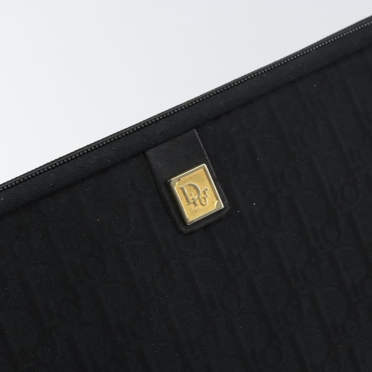 Christian Dior Trotter Pouch Canvas Black Canvas Clutche & Pouche Bag (Pre-Owned)