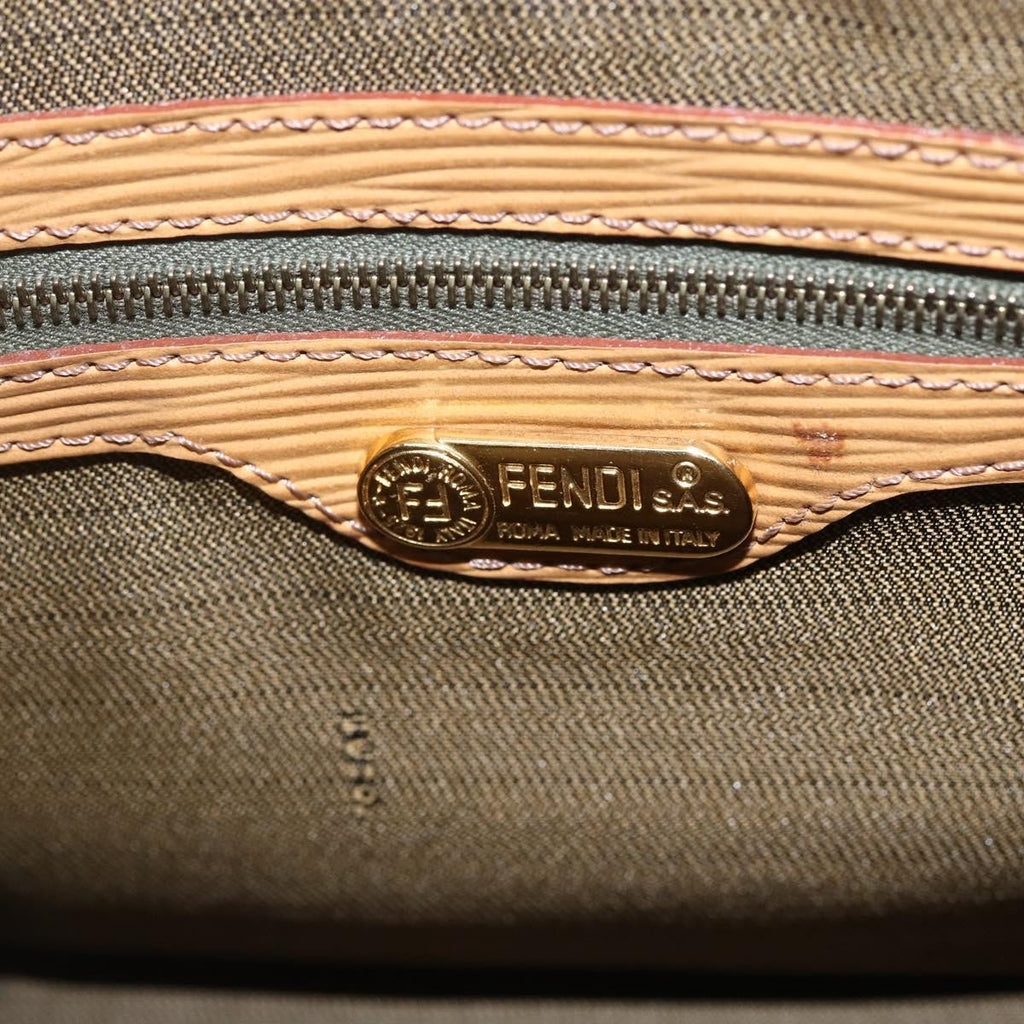 Fendi Vintage Top Handle Bag Zucca Canvas Brown Canvas Handbag