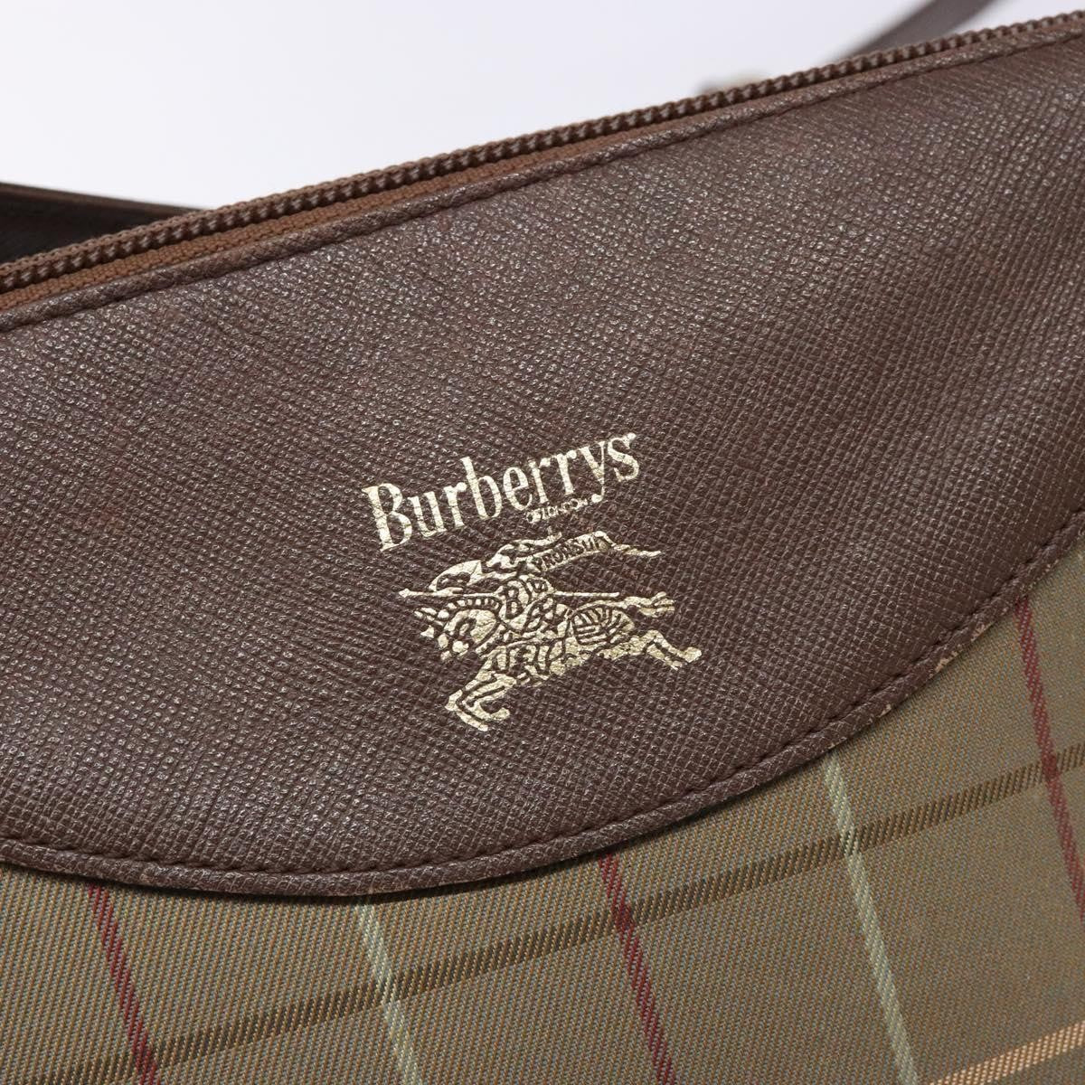 Burberry Nova Check Shoulder Bag Canvas Beige Canvas Shoulder Bag