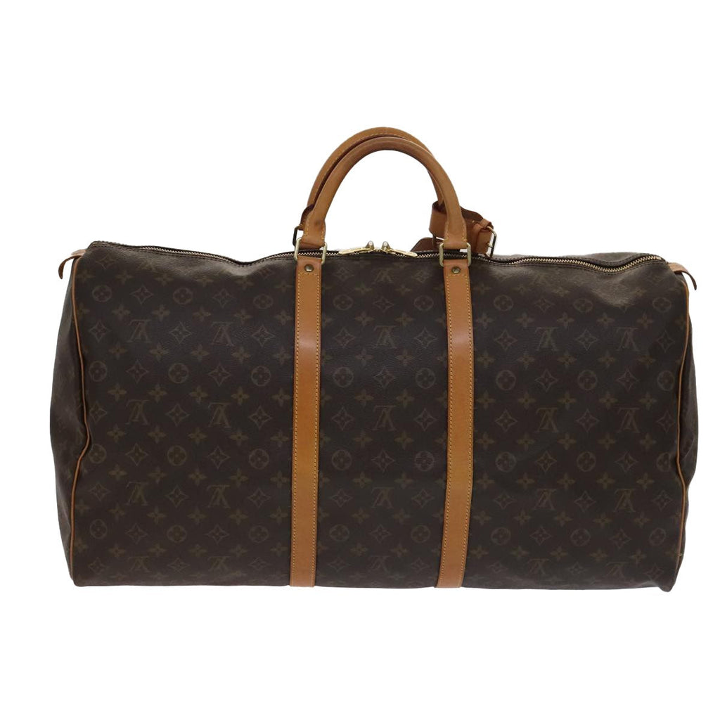 Louis Vuitton Keepall Bag Monogram Canvas Brown Canvas Travel Bag