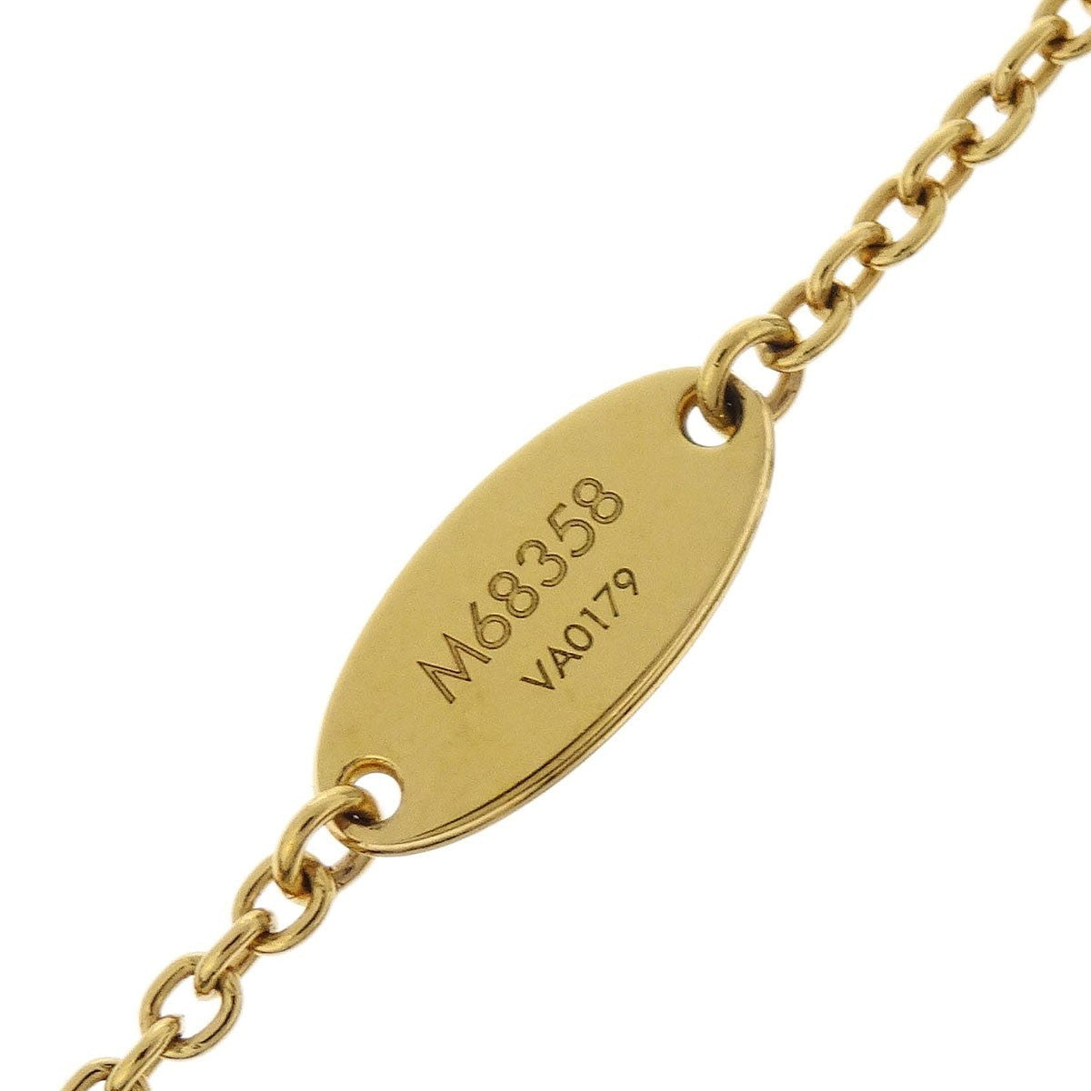 Louis Vuitton Essential V Perle Necklace Metal With Faux Pearls Gold Gold_Plated Necklace Jewelry