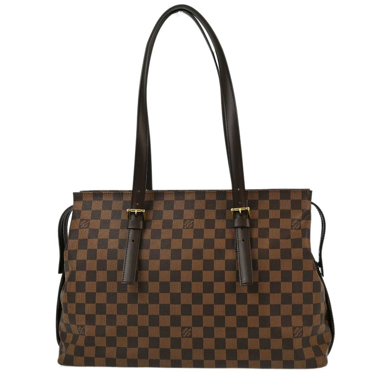 Louis Vuitton Chelsea Handbag Damier Brown Canvas Tote Bag