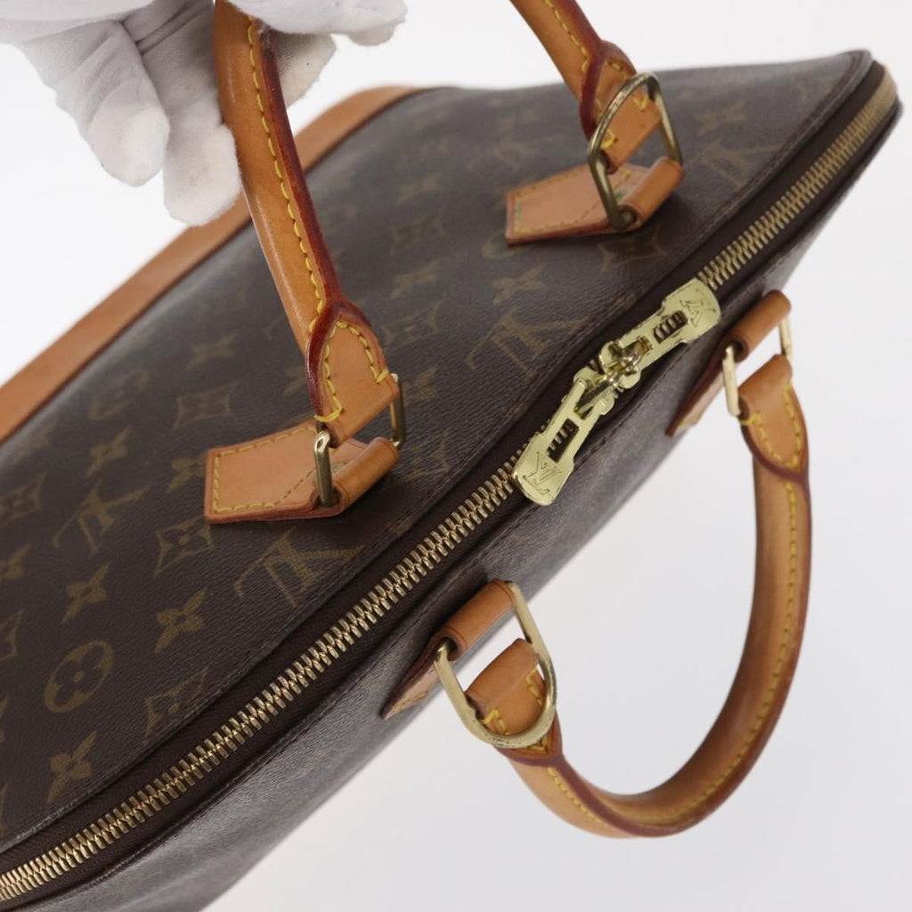Louis Vuitton Alma Handbag Monogram Canvas Brown Canvas Handbag