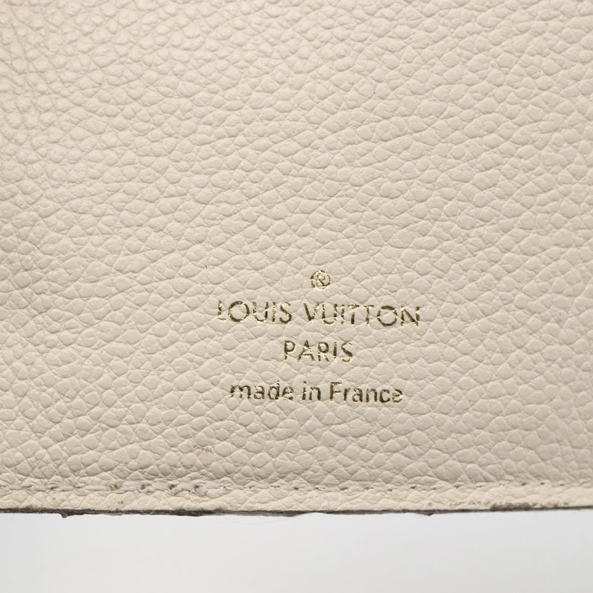 Louis Vuitton Zoe Wallet Monogram Empreinte Leather Beige Leather Wallets Accessory