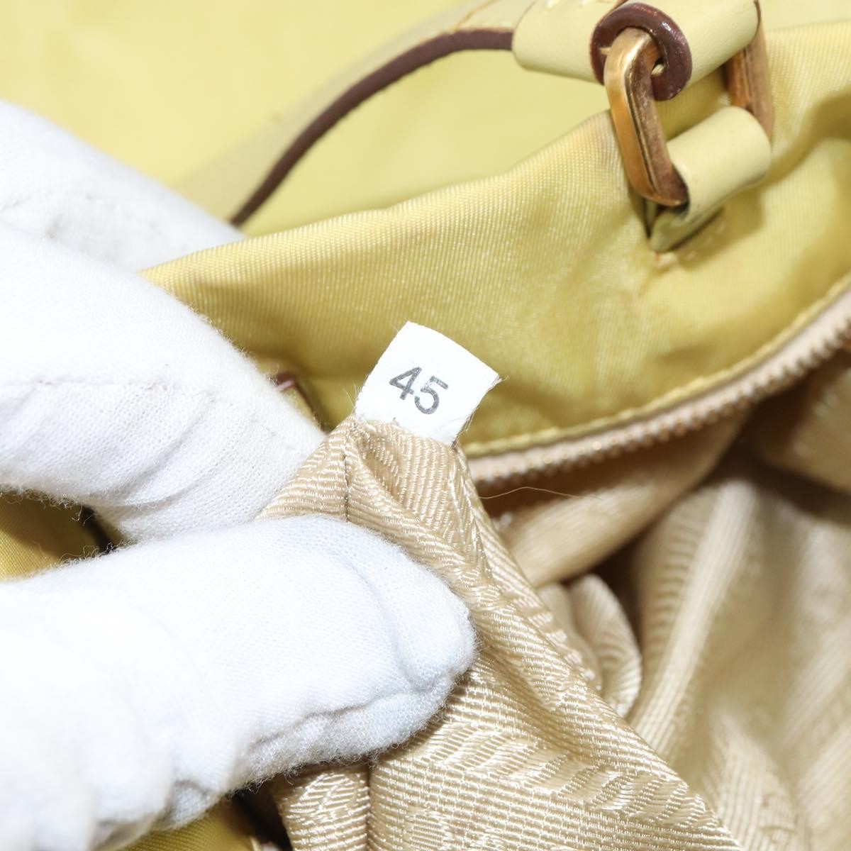Prada Vintage Tote Nylon Yellow Nylon Tote Bag Bag