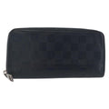 Louis Vuitton Zippy Wallet Vertical Damier Infini Leather Navy Leather Wallets Accessory