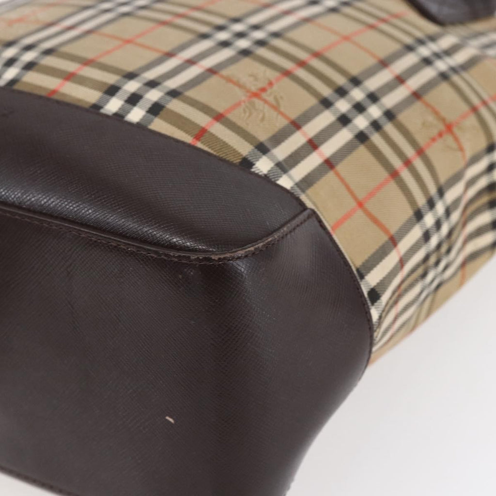 Burberry Vintage Tote Bag Canvas Beige Canvas Tote Bag