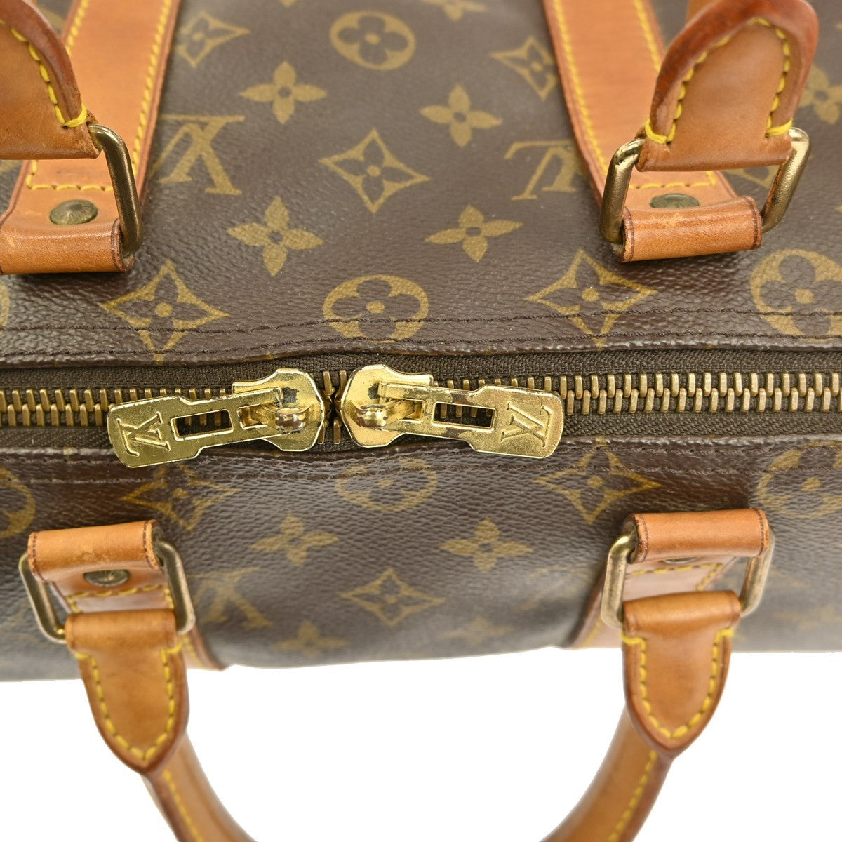 Louis Vuitton Keepall Bag Monogram Canvas Brown Canvas Travel Bag