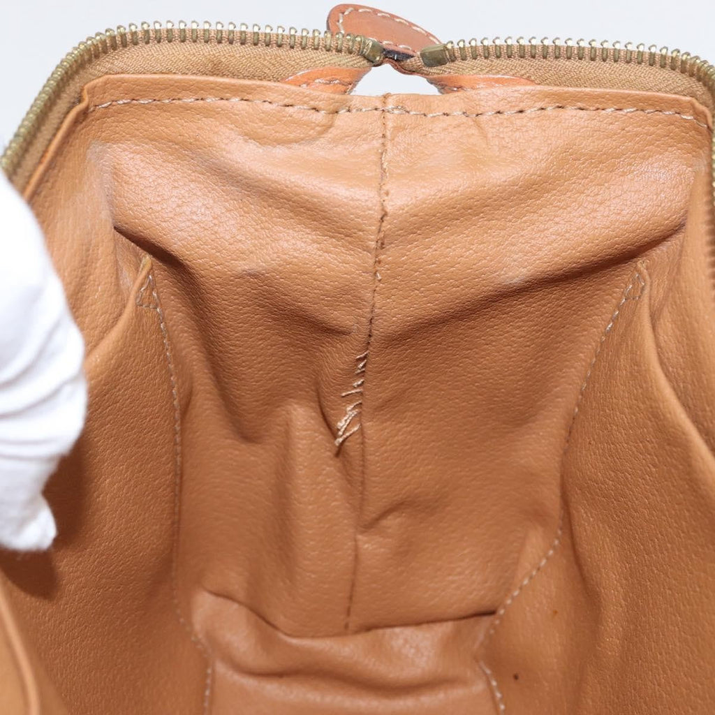 Celine Macadam Pochette Canvas And Leather Brown Canvas Clutche & Pouche Bag