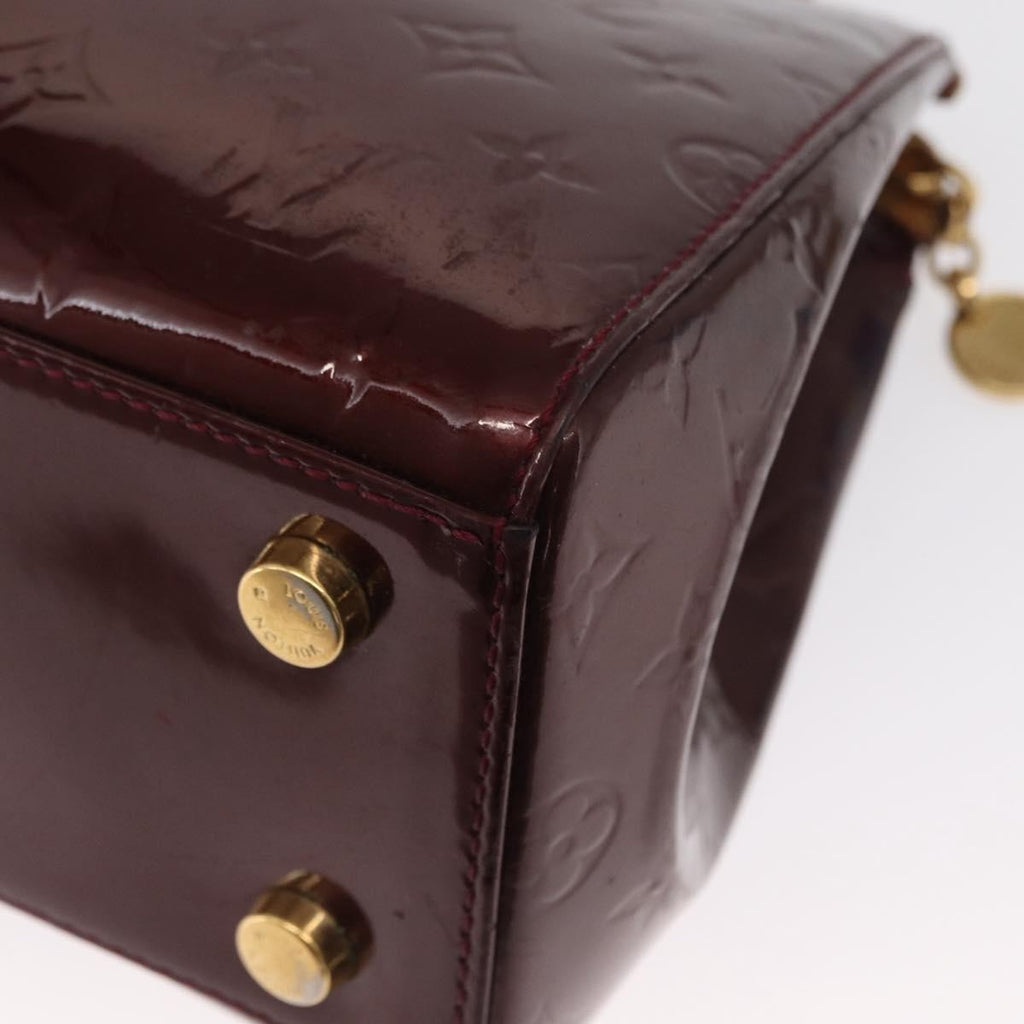 Louis Vuitton Brea Handbag Monogram Vernis Burgundy Patent_Leather Handbag