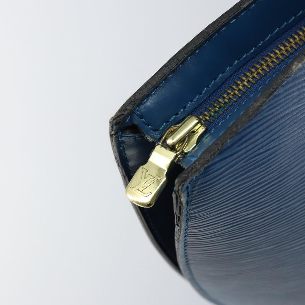 Louis Vuitton Saint Jacques Handbag Epi Leather Blue Leather Shoulder Bag