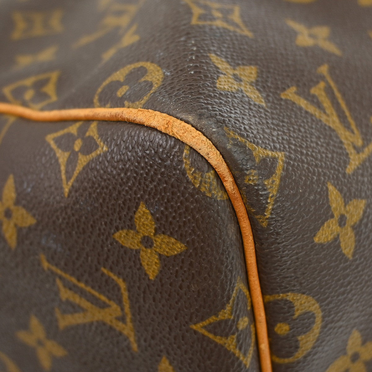 Louis Vuitton Keepall Bag Monogram Canvas Brown Canvas Travel Bag