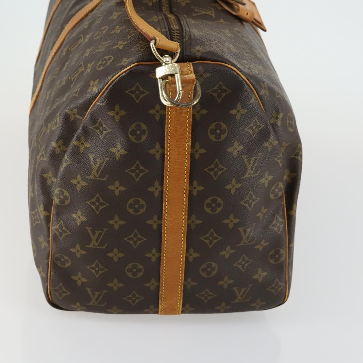 Louis Vuitton Keepall Bandouliere Bag Monogram Canvas Brown Canvas Travel Bag