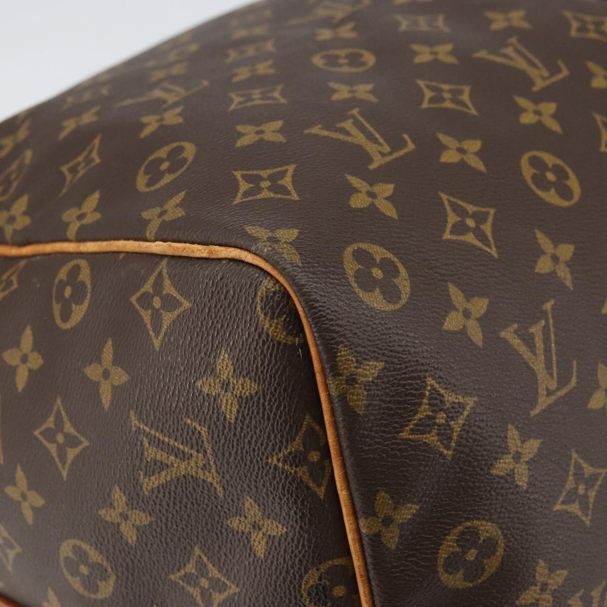Louis Vuitton Keepall Bandouliere Bag Monogram Canvas Brown Canvas Travel Bag