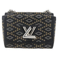 Louis Vuitton Twist Handbag Limited Edition Grommet Embellished Leather Black Leather Shoulder Bag