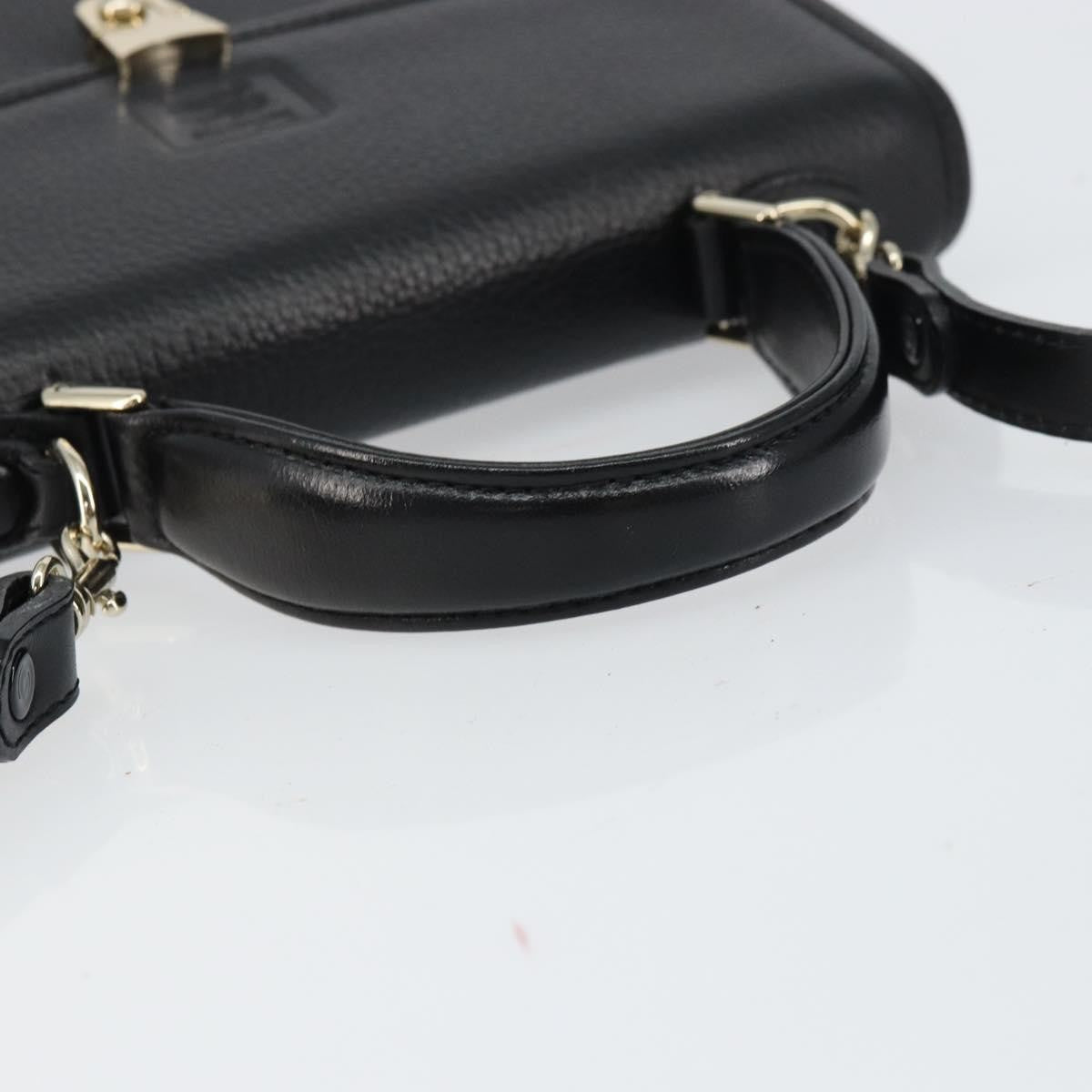 Burberry Vintage Handbag Leather Black Leather Handbag
