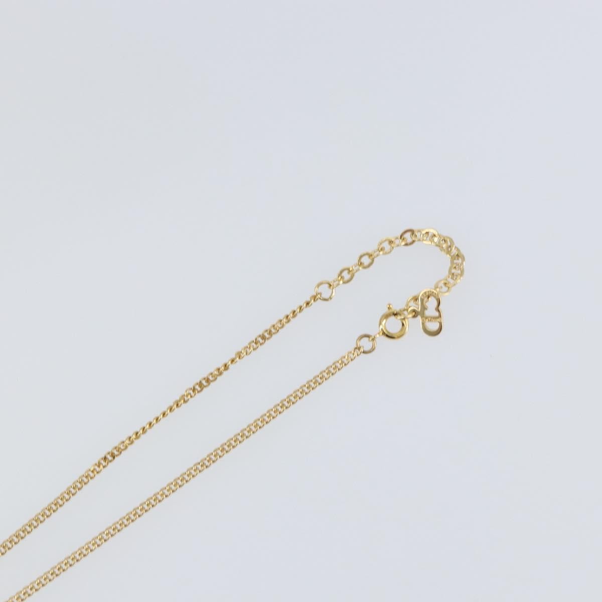 Christian Dior Cd Pendant Necklace Metal And Crystals Gold Metal Jewelry (Pre-Owned)