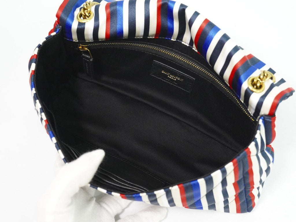 Saint Laurent Jamie Flap Bag Quilted Printed Silk Multicolour Silk Shoulder Bag Bag (Pre-Owned)