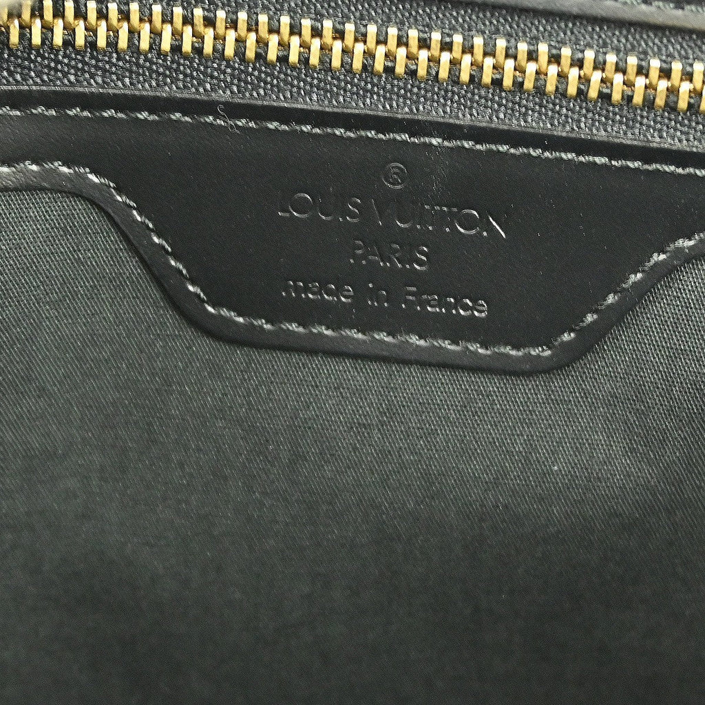 Louis Vuitton Saint Tropez Handbag Epi Leather Black Leather Shoulder Bag