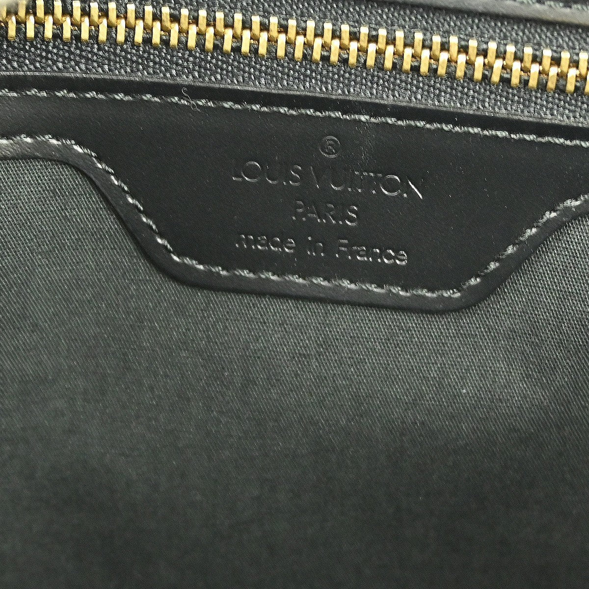 Louis Vuitton Saint Tropez Handbag Epi Leather Black Leather Shoulder Bag