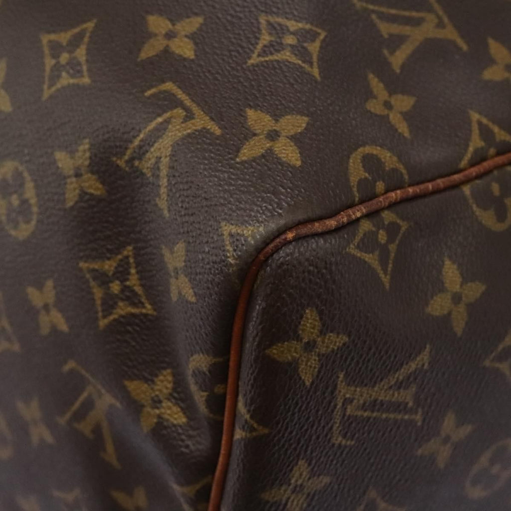 Louis Vuitton Keepall Bag Monogram Canvas Brown Canvas Travel Bag