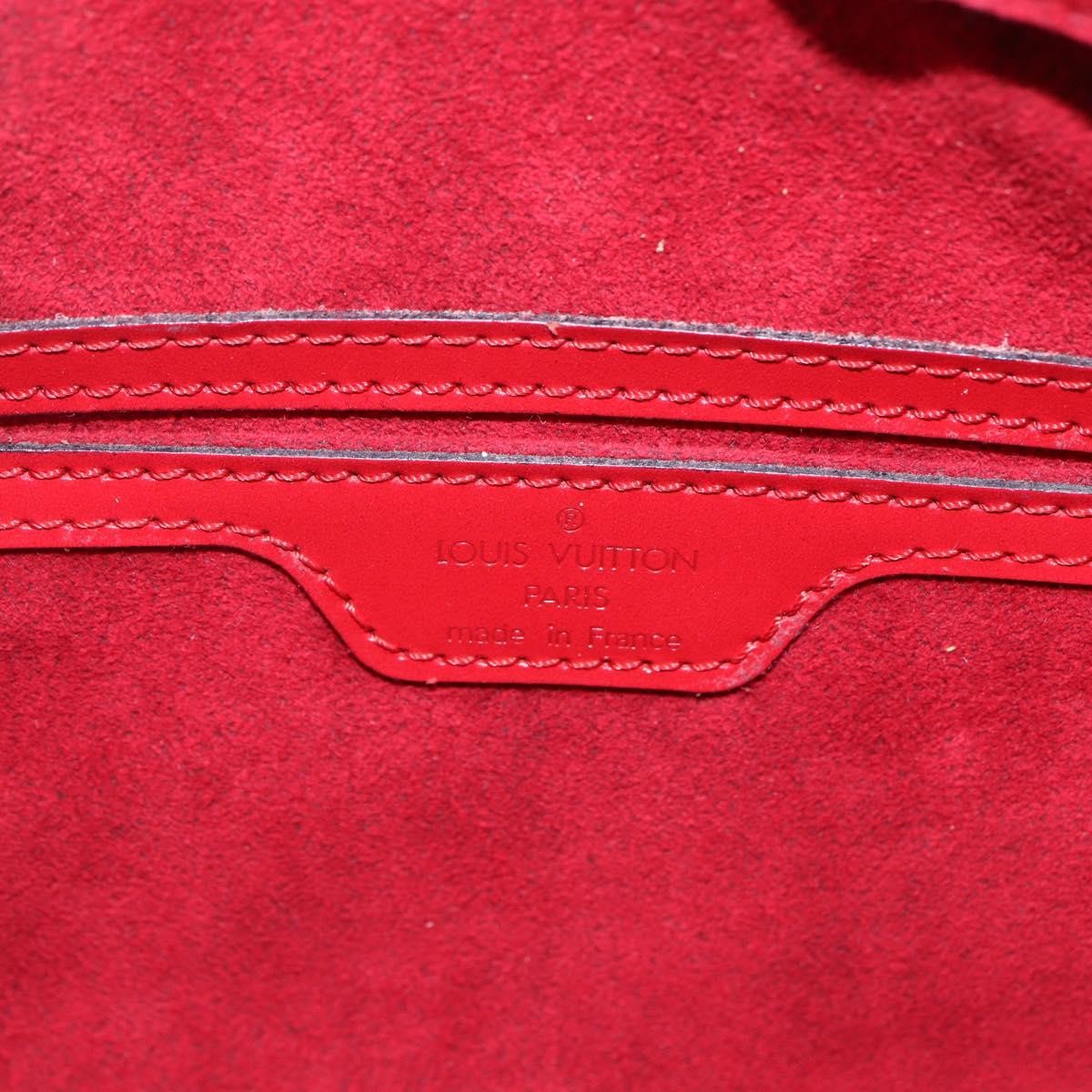 Louis Vuitton Soufflot Handbag Epi Leather Red Leather Shoulder Bag