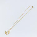 Christian Dior Cd Pendant Necklace Metal Gold Metal Jewelry (Pre-Owned)