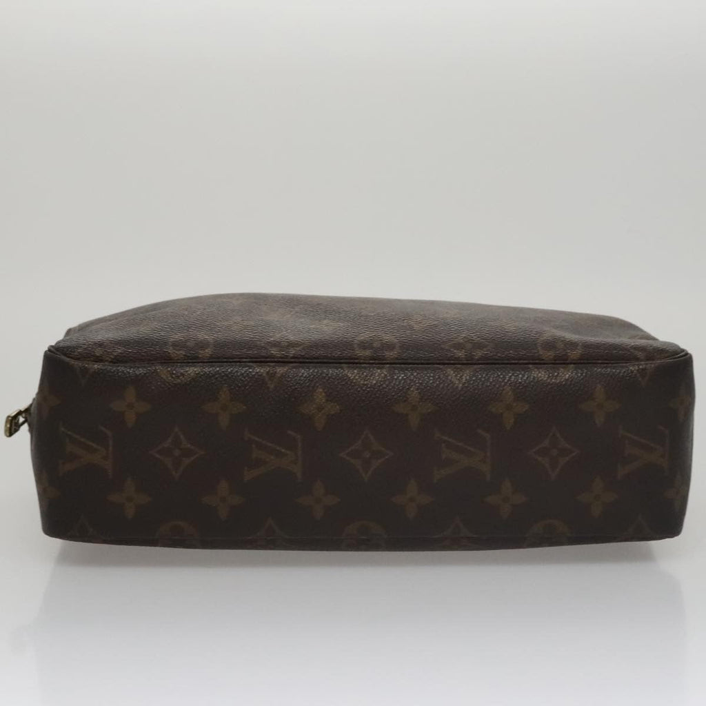 Louis Vuitton Trousse Toiletry Pouch Monogram Canvas Brown Canvas Toiletry Case Accessory
