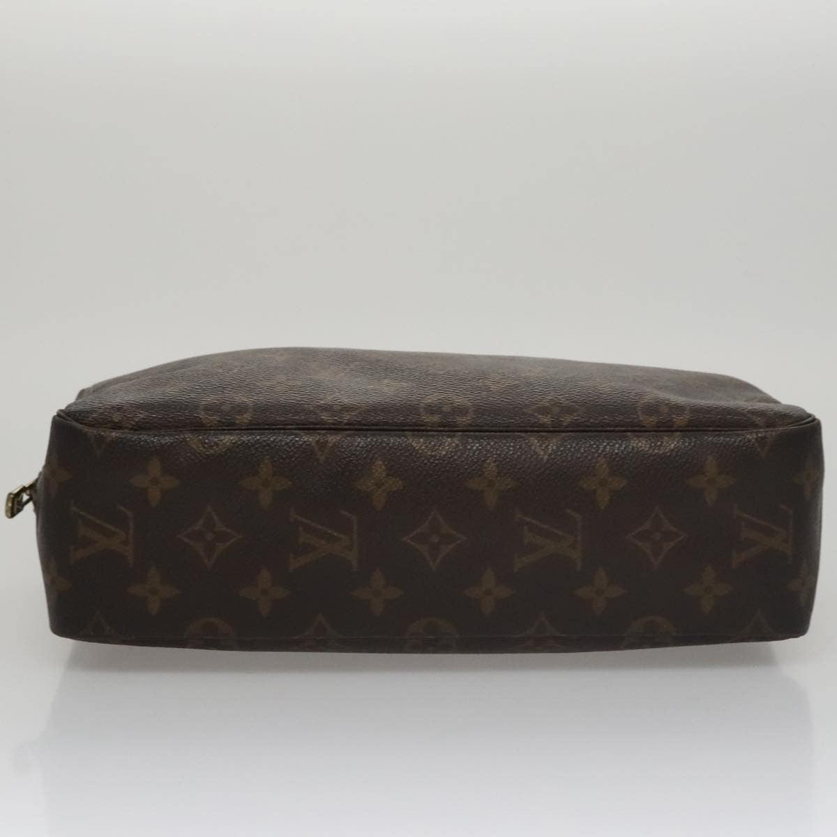 Louis Vuitton Trousse Toiletry Pouch Monogram Canvas Brown Canvas Toiletry Case Accessory