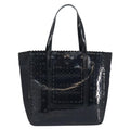 Prada Vintage Tote Tessuto With Leather Black Patent_Leather Tote Bag Bag